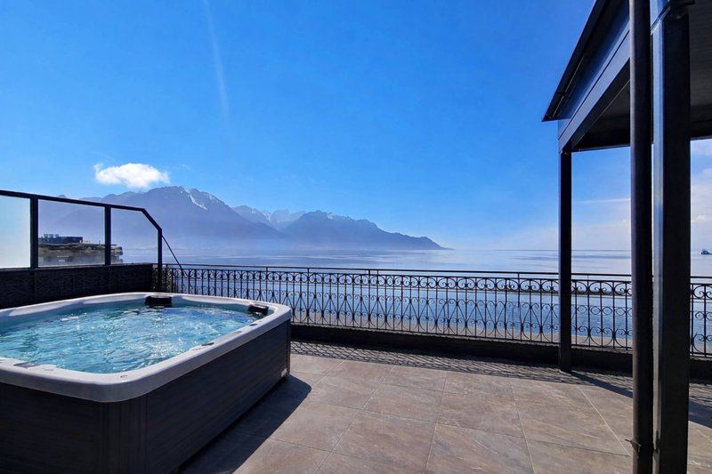 Montreux rooftop penthouse, Lake Geneva, Switzerland.