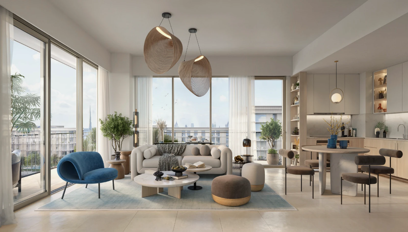 Waterfront one-bed apartment, Bayline, Mina Rashid, Dubai, UAE.