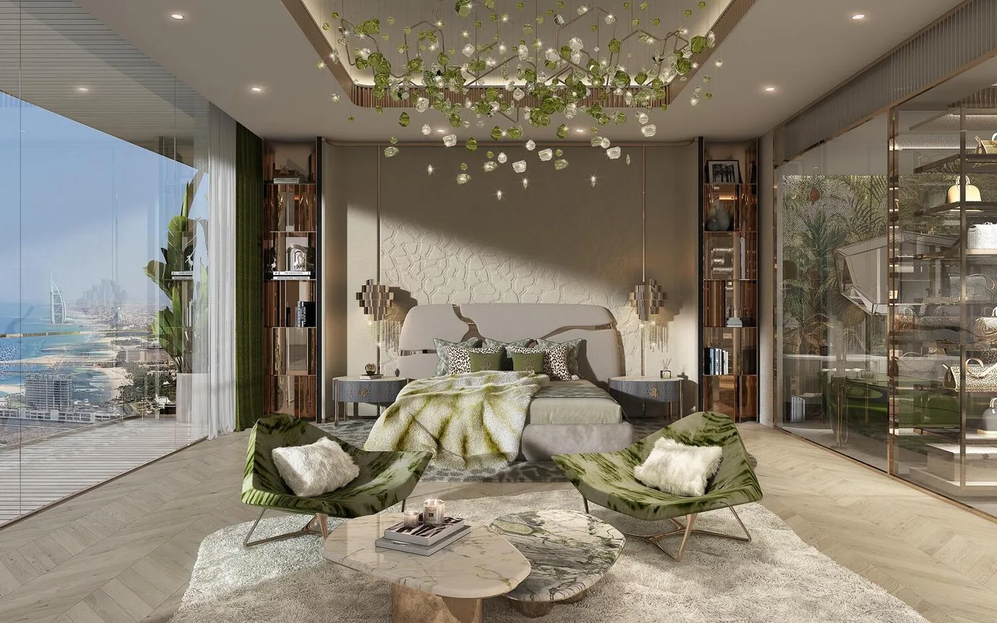 Interior render at Damac Bay 2.