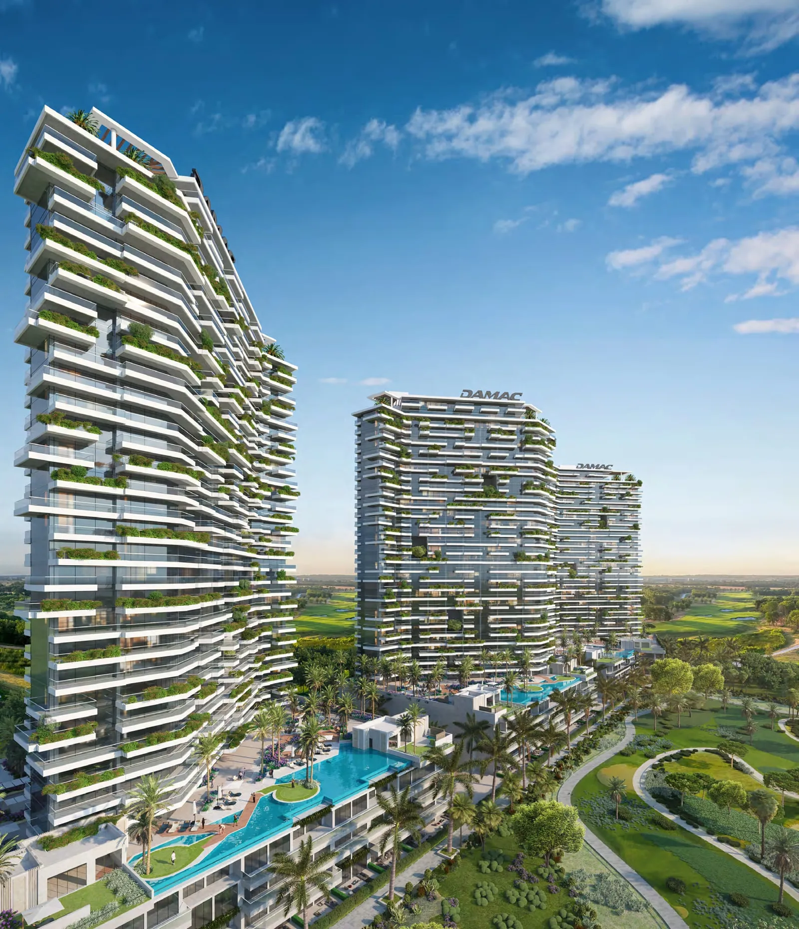 Golf Greens, Damac Hills — render 5
