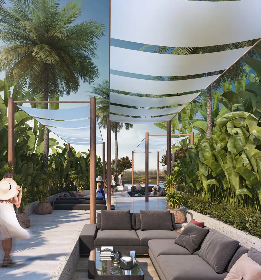 Seating Area at Golf Greens.