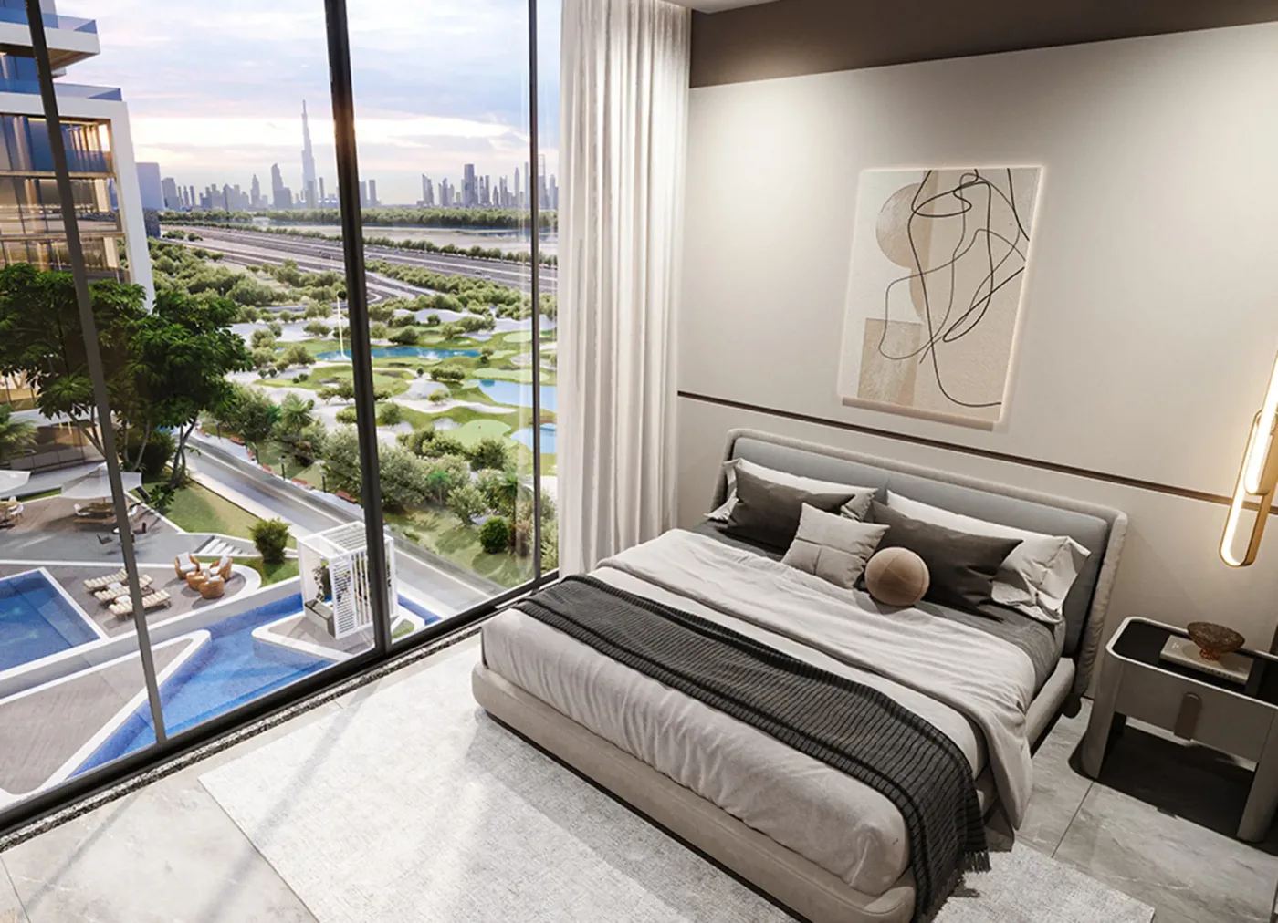 Interior render at Sobha One.