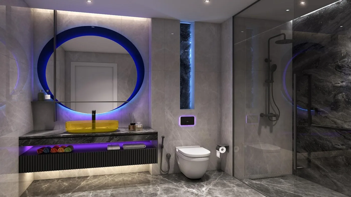 Interior render at Volta.