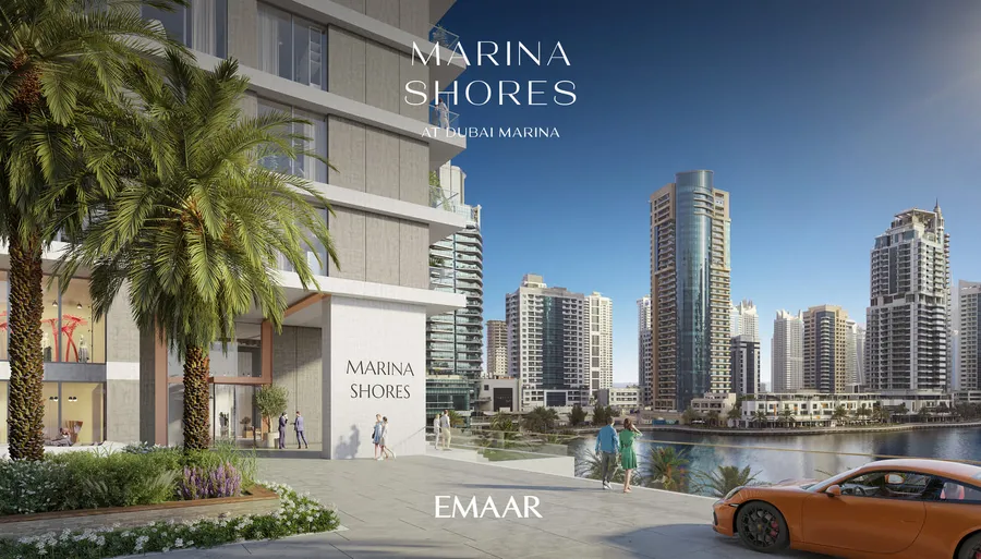 Landscaped Outdoors Area at Marina Shores.