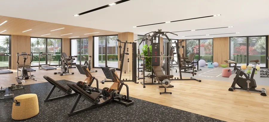 Gymnasium at Design Quarter.
