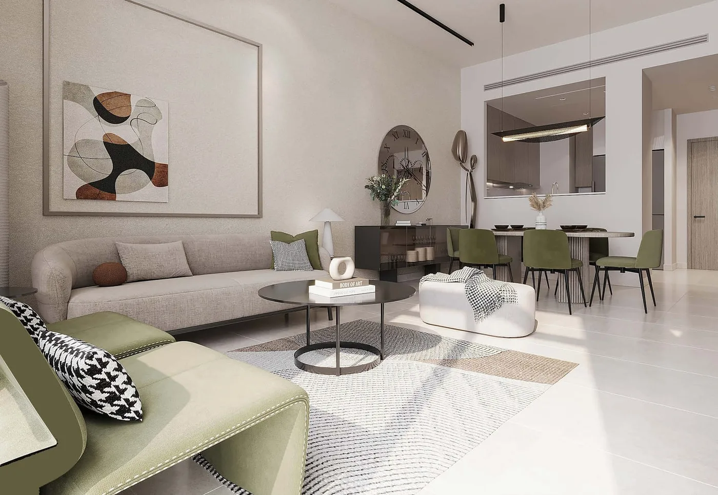 Interior render at South Living.