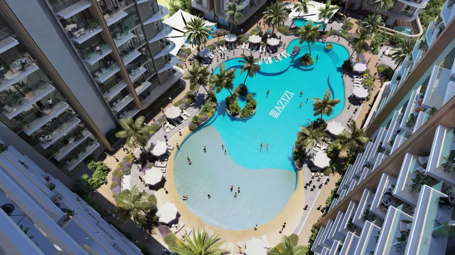 Adults' & Kids' Pools at Jaddaf Beach Oasis.