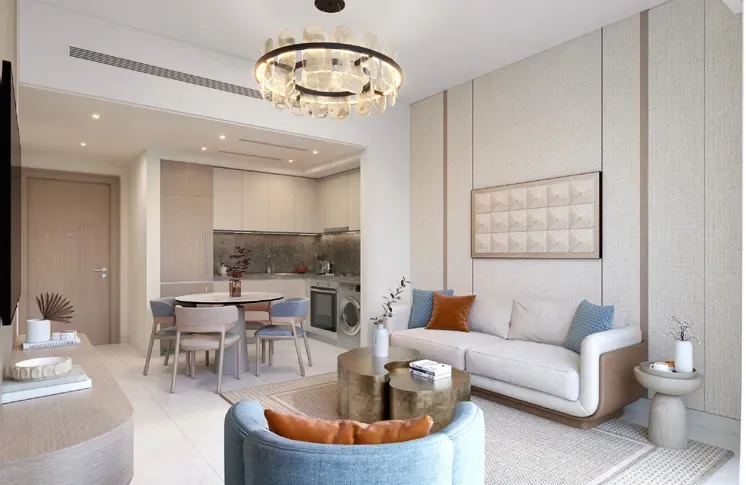 Interior render at Azizi Leily.
