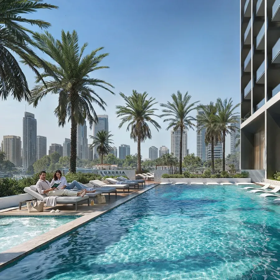 Swimming Pool & Jacuzzi at Binghatti Luxuria.