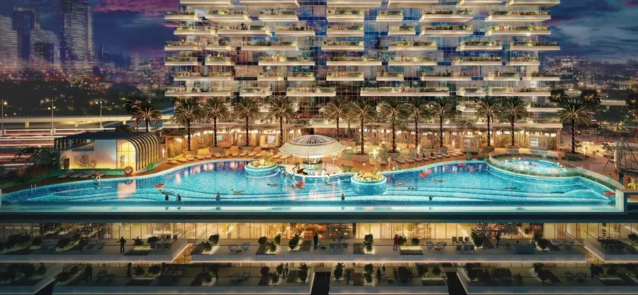 Infinity Pool at Damac Safa Gate.