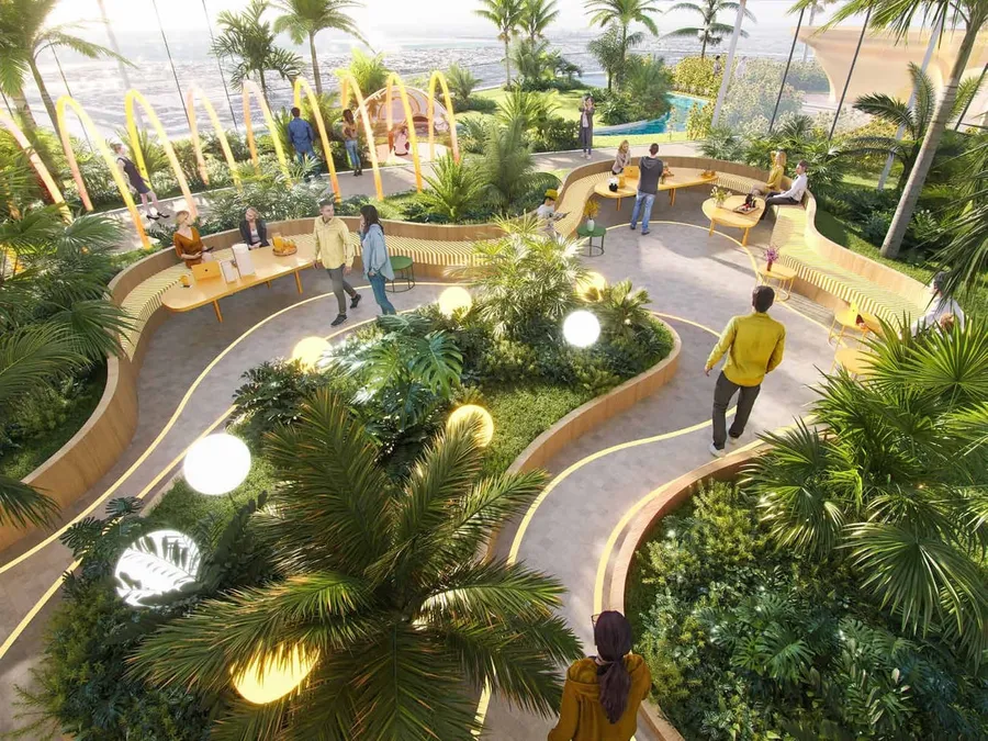 Elevated Gardens at Damac Safa Gate.