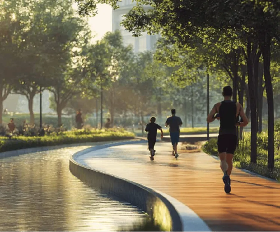 Fitness By The Water at Damac Riverside Views.