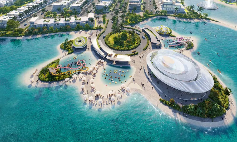 Aqua Park at Damac Islands Phase 1 and 2.