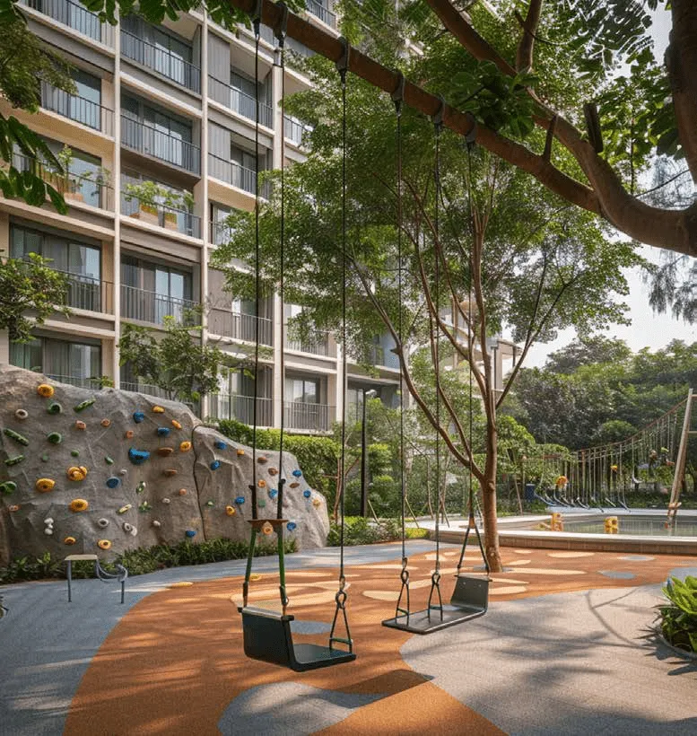 Kids’ Play Area at Elo 2 and 3 Damac.