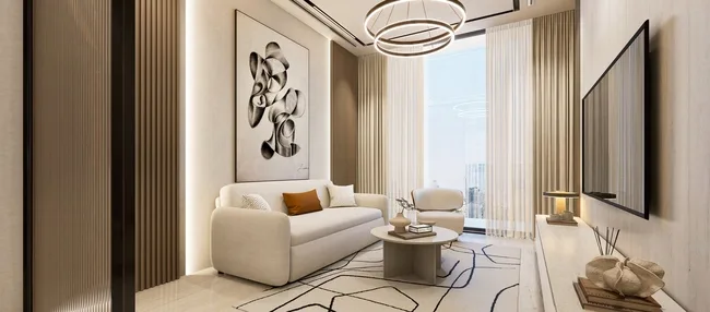 Interior render at Aspirz.