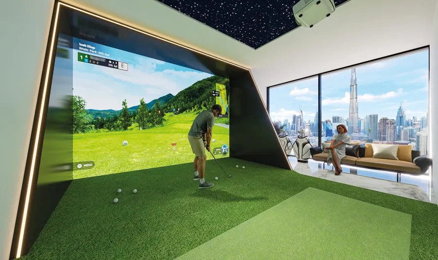 Golf Simulator at Bayz 101.