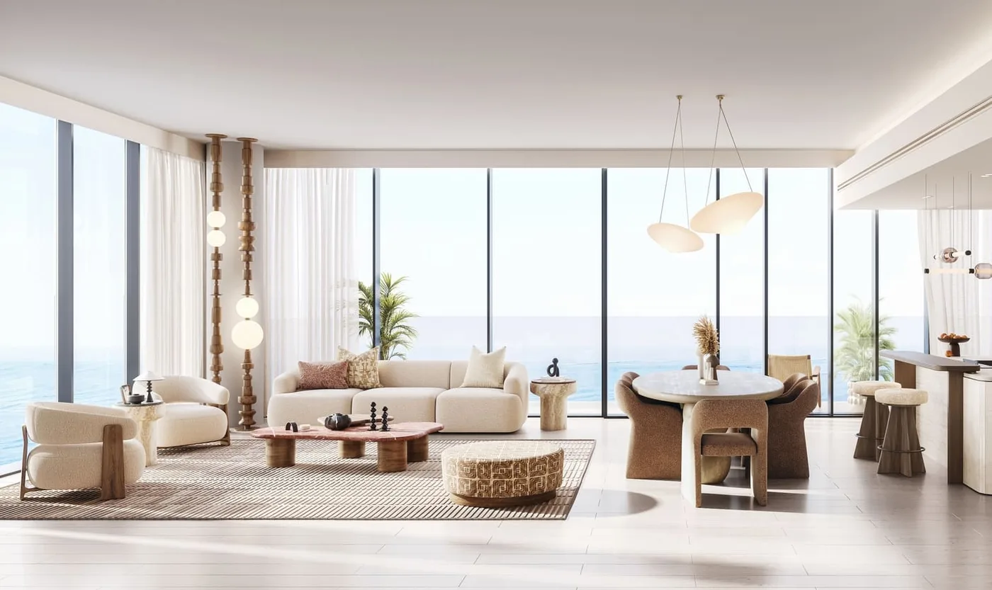 Interior render at Costa Mare.