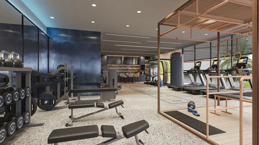 Outdoor Fitness Area at Belgravia Gardens.