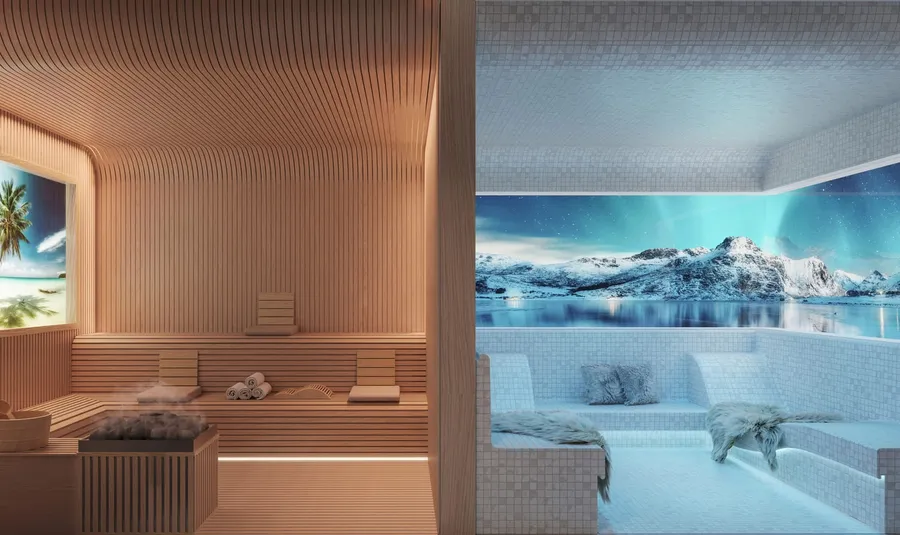 Scenic Sauna & Ice Room at Mercer House.