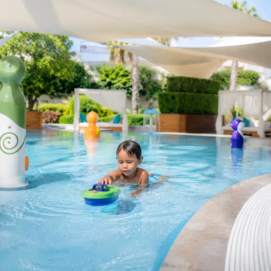 Shaded Kid’s Pool at Everly Place.