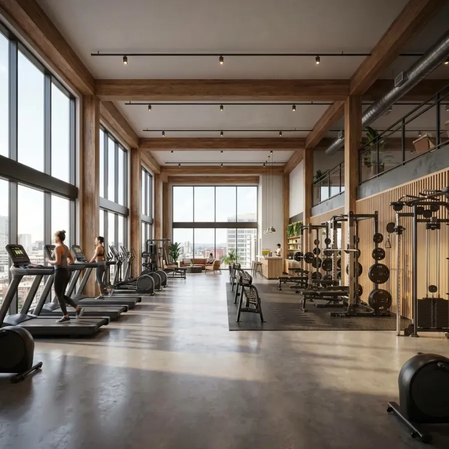 Gym at Golf Vale.