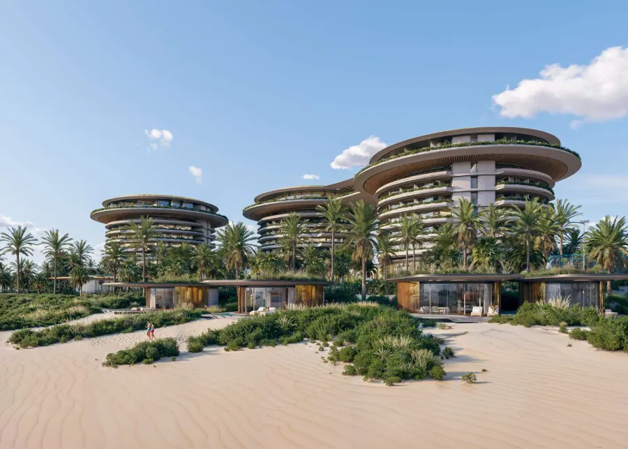 Private Beach at The Residences at The Dubai Beach EDITION.
