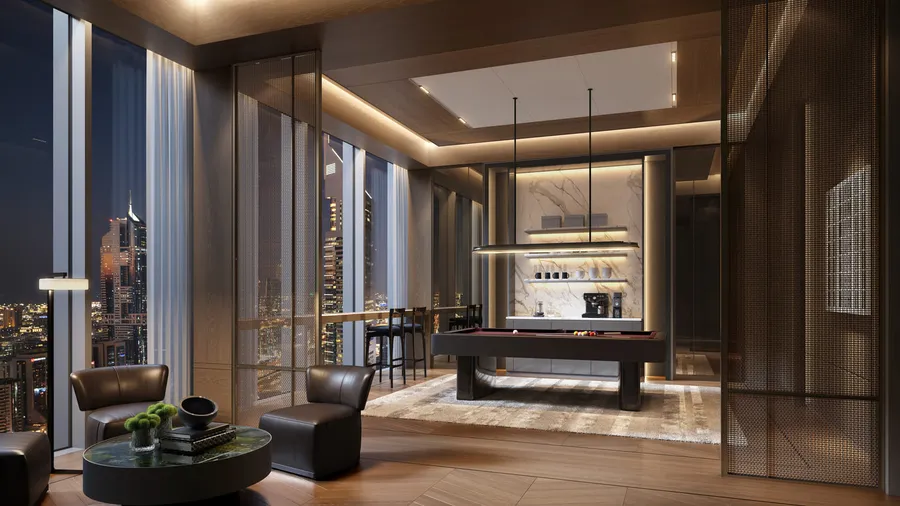 Gaming Room at Jumeirah Residences Emirates Towers.
