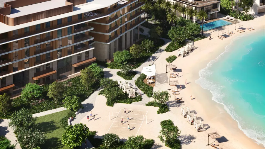 Beach Volleyball at Palm Central Private Residences Phase 2.