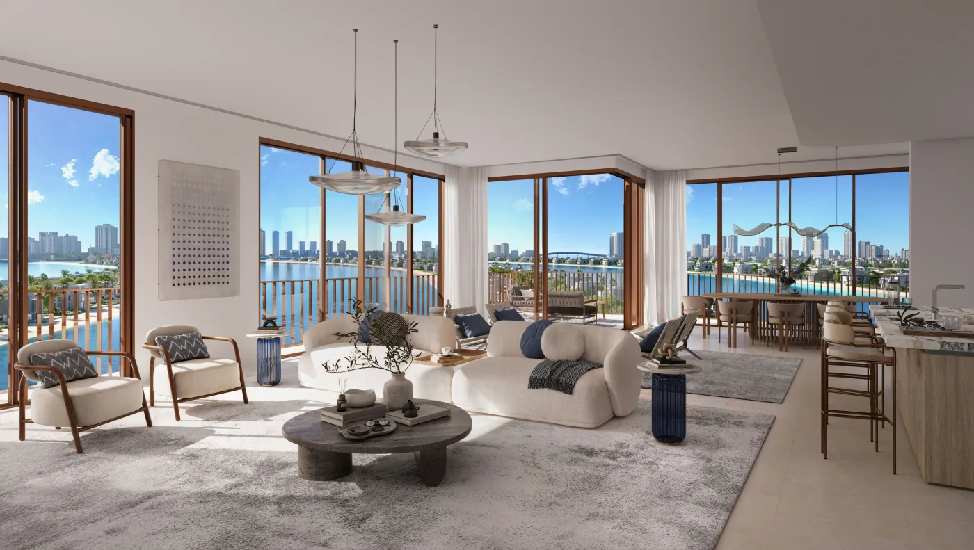 Interior render at Palm Central Private Residences Phase 2.