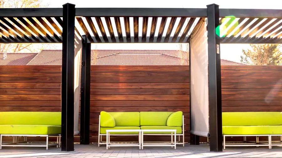 Shaded Lounge Deck at Samana Boulevard Heights.