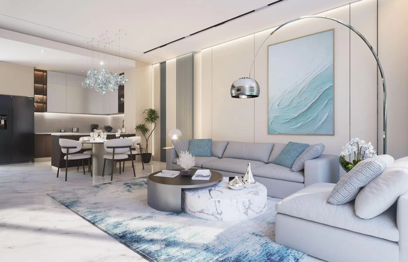 Interior render at Samana Ocean Bay.