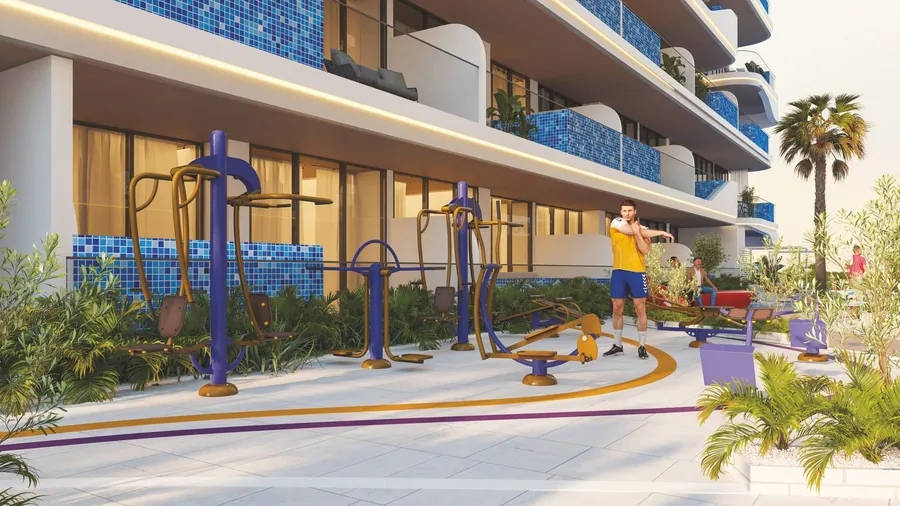Outdoor Gym at Ocean Pearl 1 and 2.