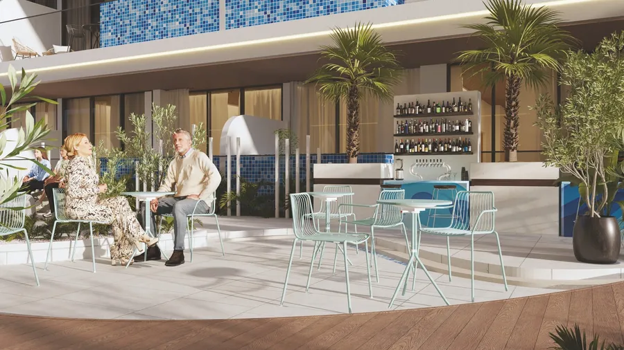 Cafe at Ocean Pearl 1 and 2.