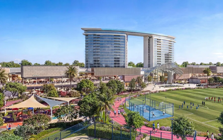 Outdoor Fitness Zones at The Grove at Sobha Sanctuary.