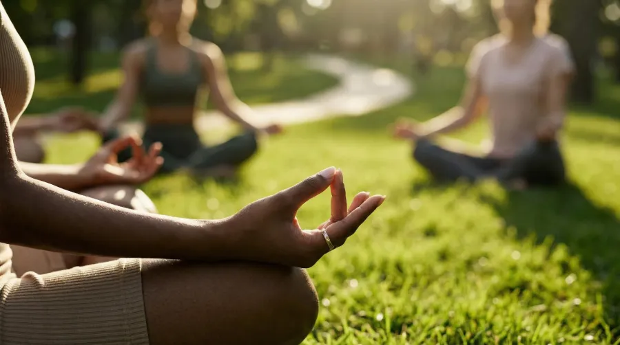 Meditation Lawns at The Grove at Sobha Sanctuary.
