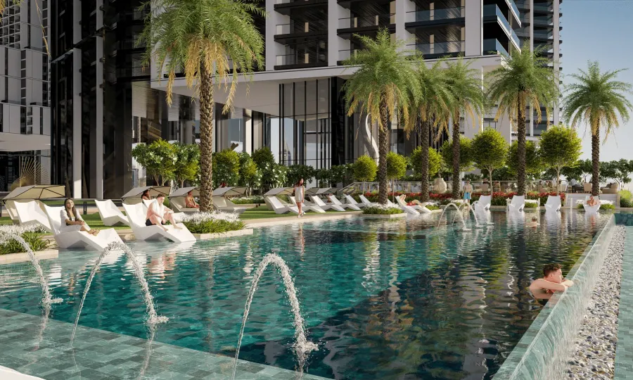 Swimming Pool at The Pinnacle at Sobha Central.