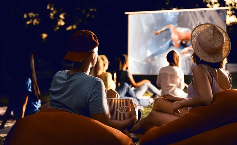 Outdoor Cinema at The Tranquil at Sobha Central.