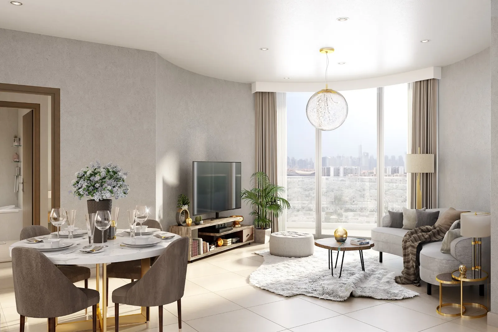 Azizi Jewel, Al Furjan · render 2
