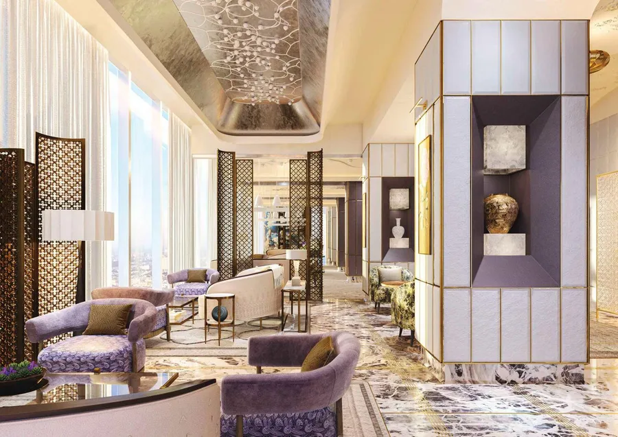 Restaurants at Burj Azizi.