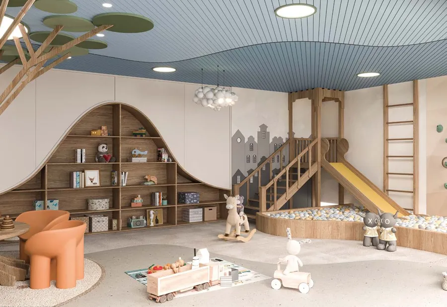 Kids Play Area at Azizi Venice .