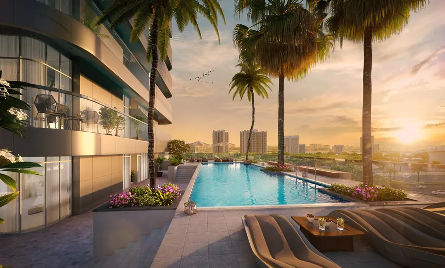 Swimming Pool at Azizi Grand .