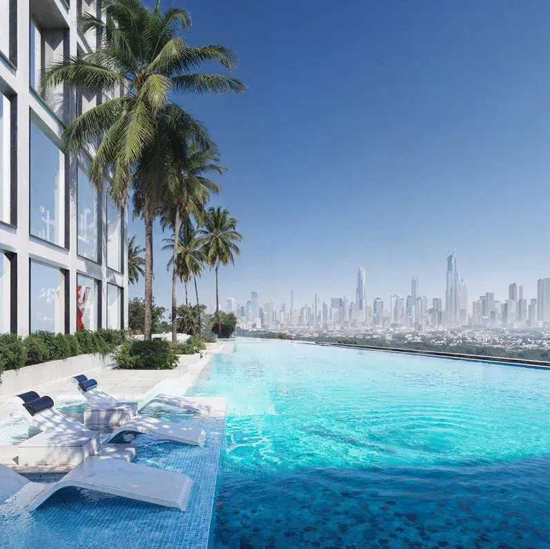 Swimming Pool at Binghatti Titania.