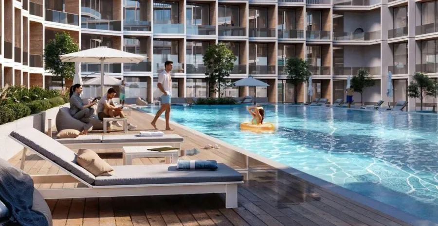 Swimming Pool at Binghatti HillCrest.