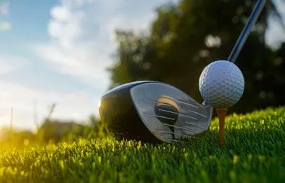 Golf Course With Lake at Binghatti Skyrise.
