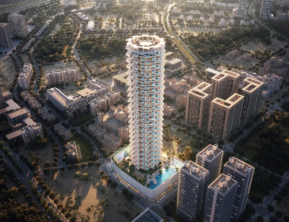 Binghatti Grove, Jumeirah Village Circle (JVC) · render 3