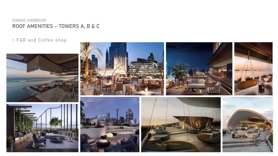 F&B And Coffee Shops at Damac Bay.