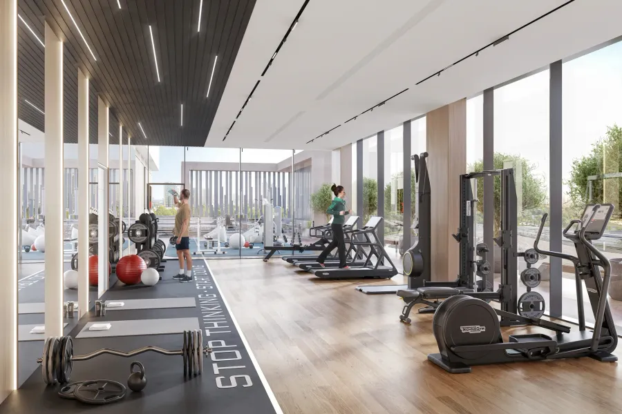Indoor Gym at Creek Bay.