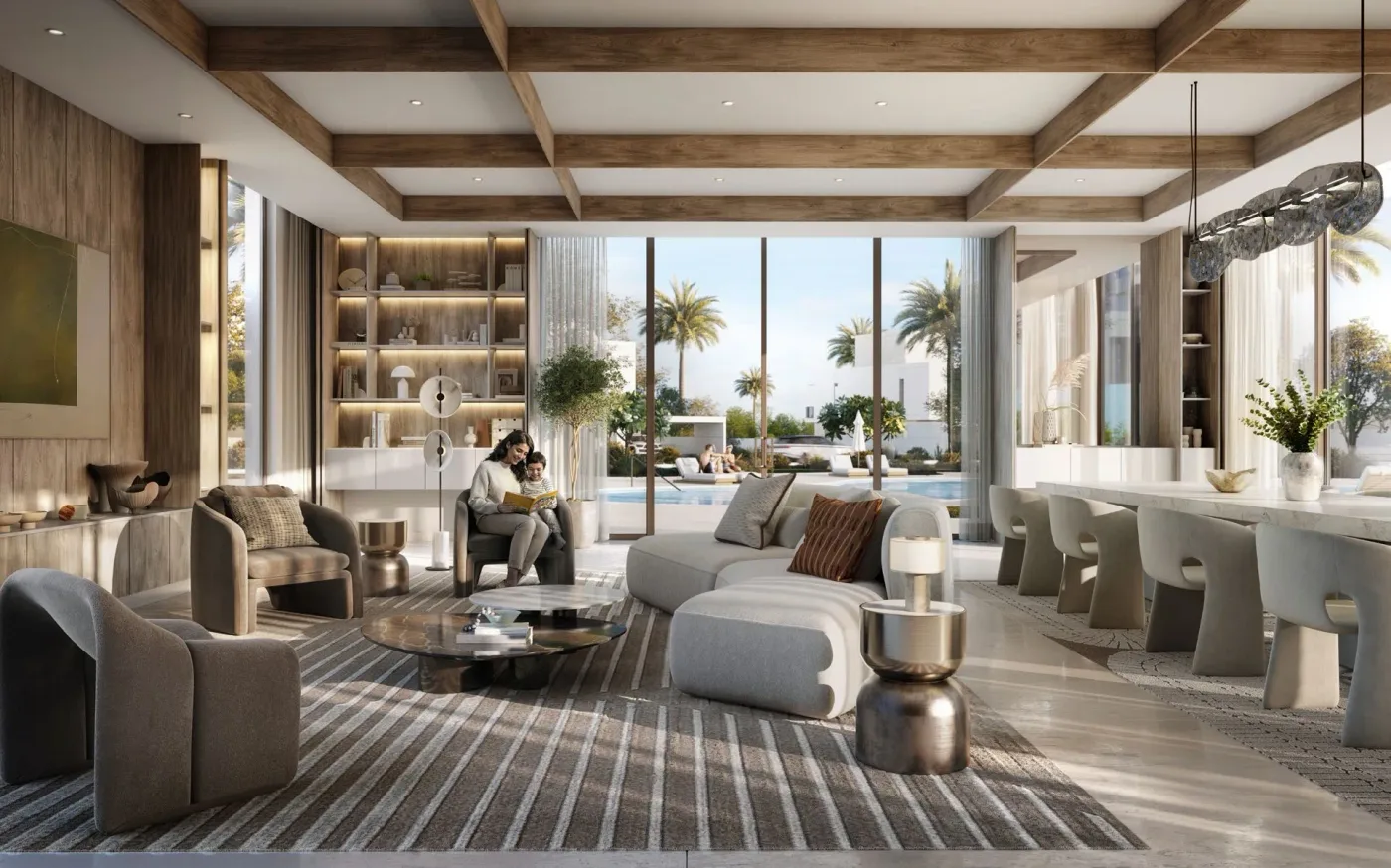 Interior render at Ovelle The Valley.