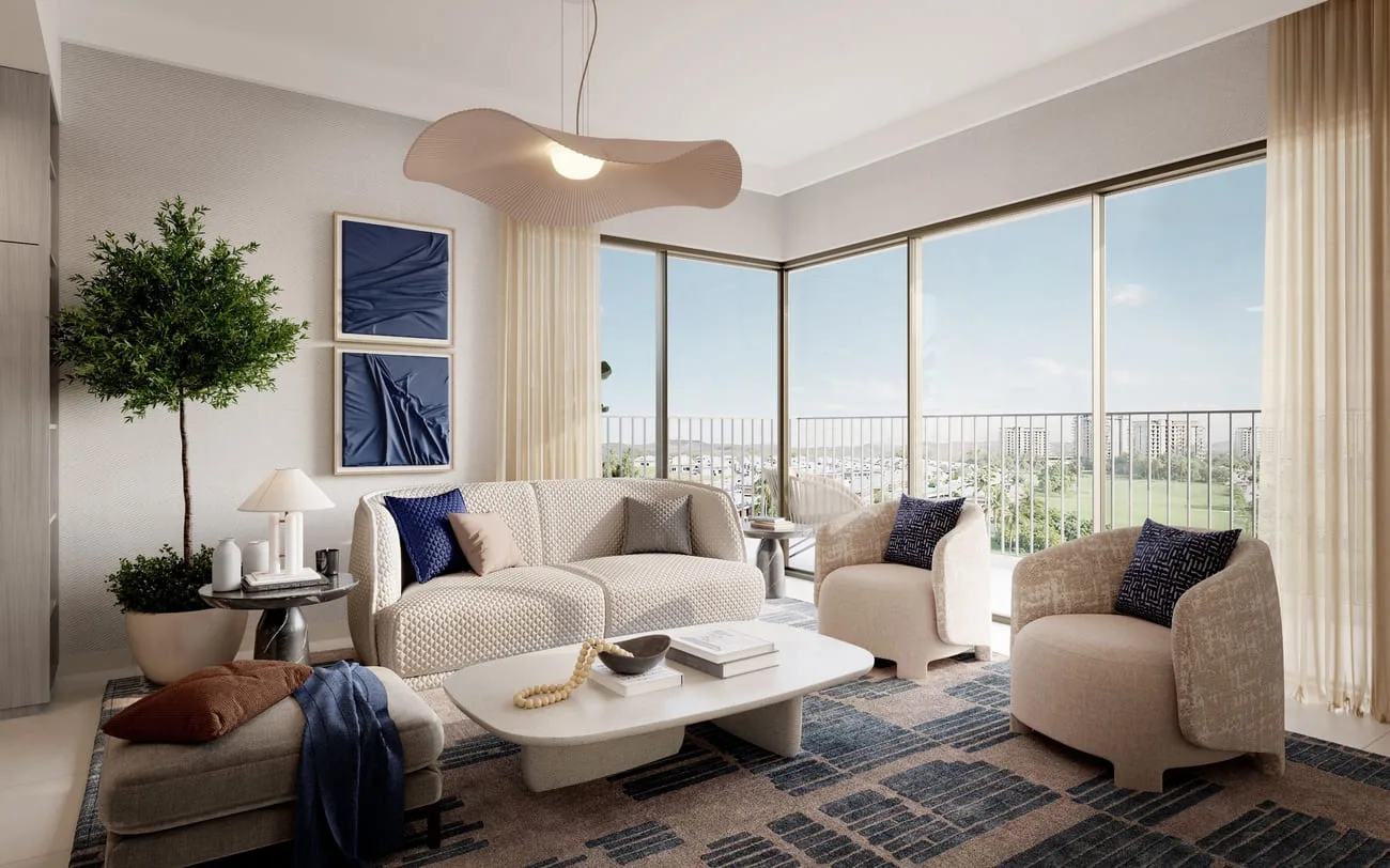 Interior render at Golf Verge.