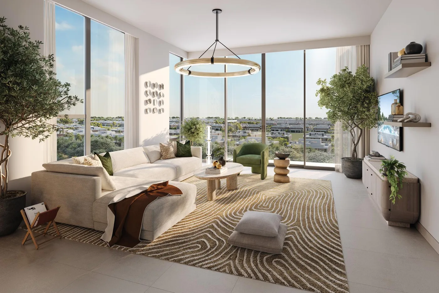 Interior render at Golf Hillside.